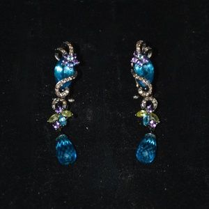 Le Vian Diamond and Topaz Earrings